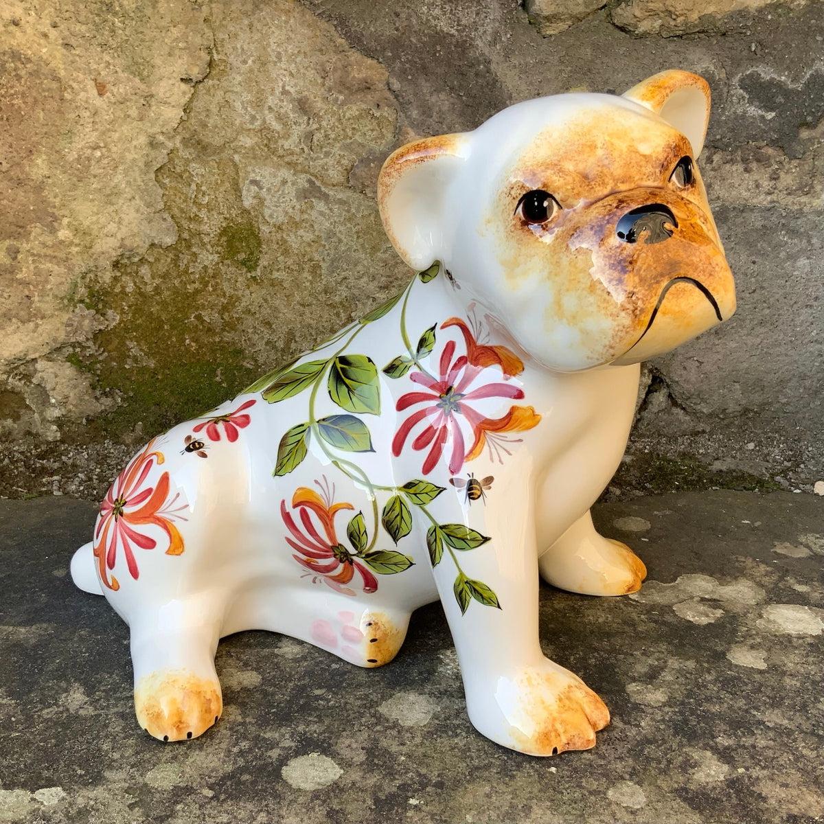 Sonshine Pottery White Bulldog main image 1