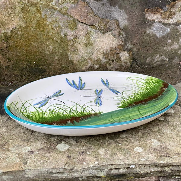 Dragonfly Oval Plate