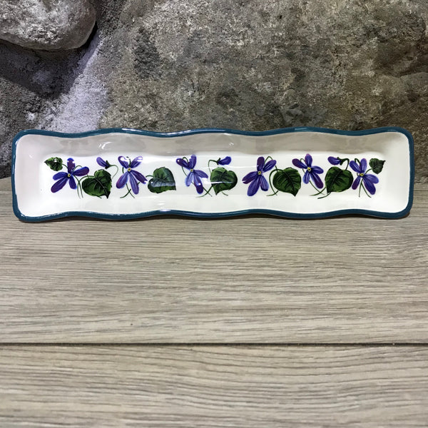 Violet Fluted Tray