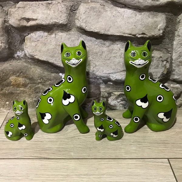 Green Gallé Small Cat