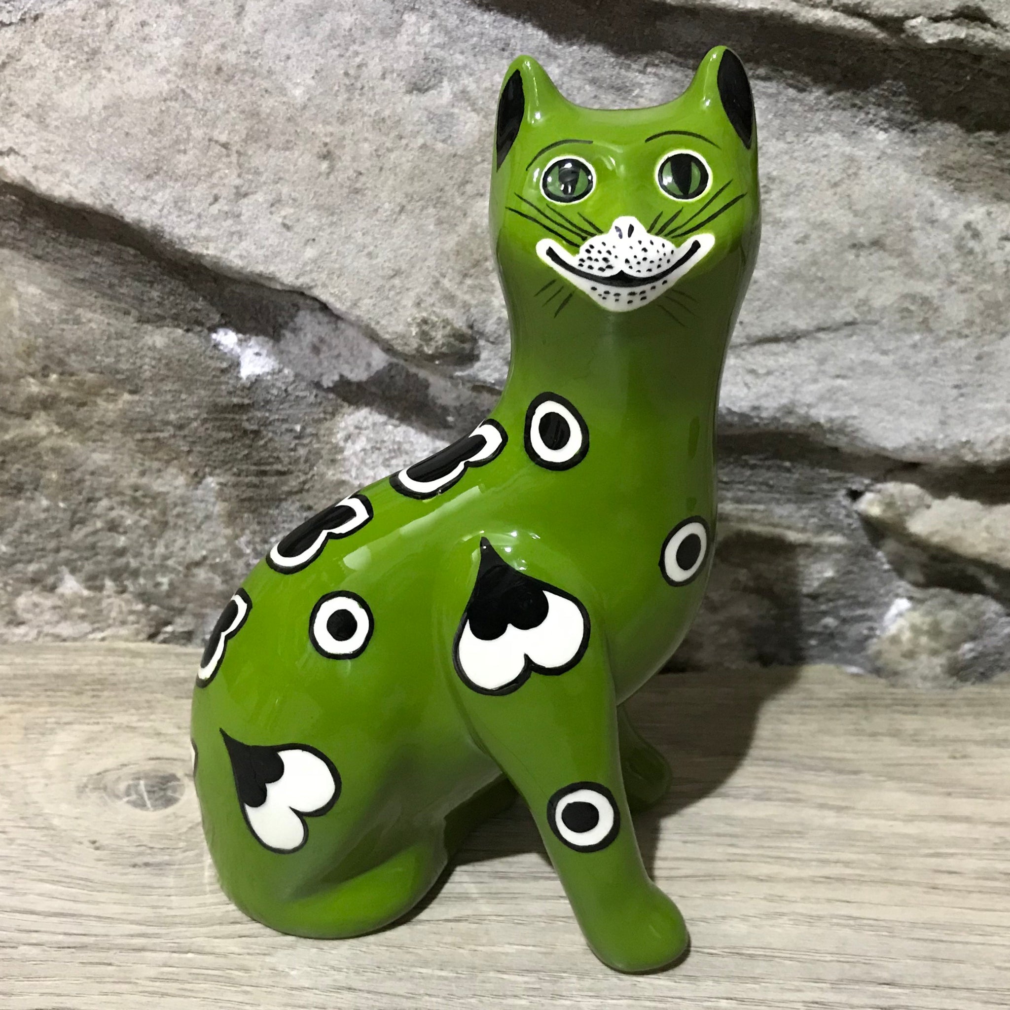 Green Gallé Small Cat