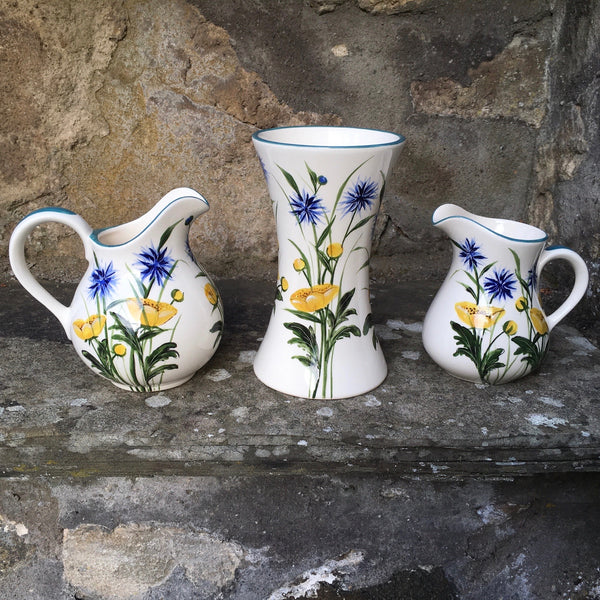 Buttercup and Cornflower Beaker Vase
