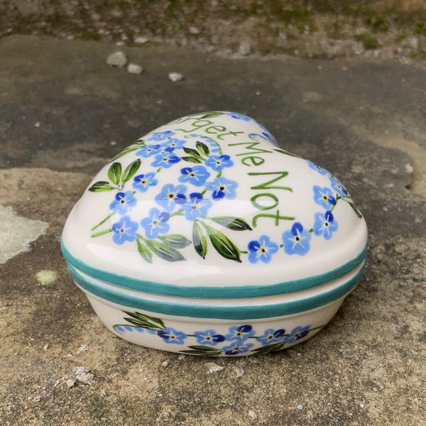 'Forget Me Not' Small Heart Trinket Box