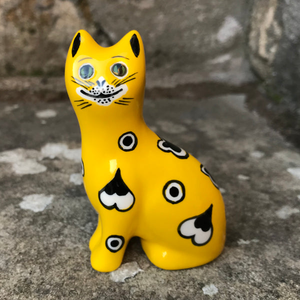 Yellow Gallé Tiny Cat