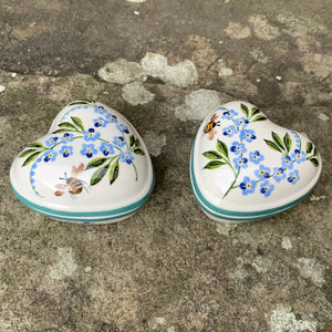 Forget Me Not with Bee Heart Trinket Box