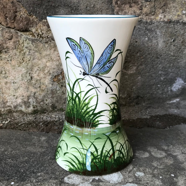 Dragonfly Beaker Vase
