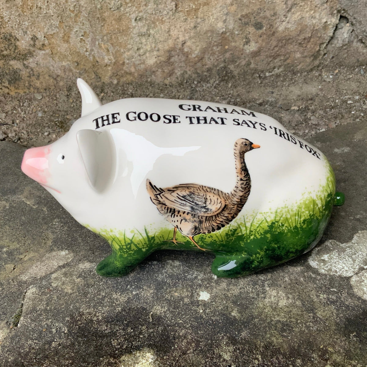 Wemyss Ware ‘Iris Fox’ Goose Small Pig IFC Griselda Hill Pottery