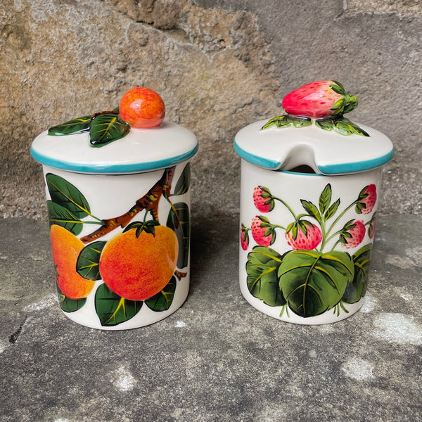 Strawberry Medium Jam Pot