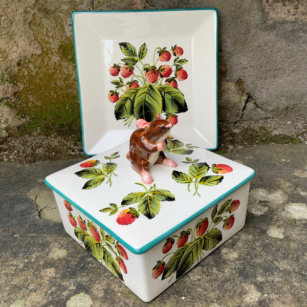 Strawberry Mouse Honey Dish