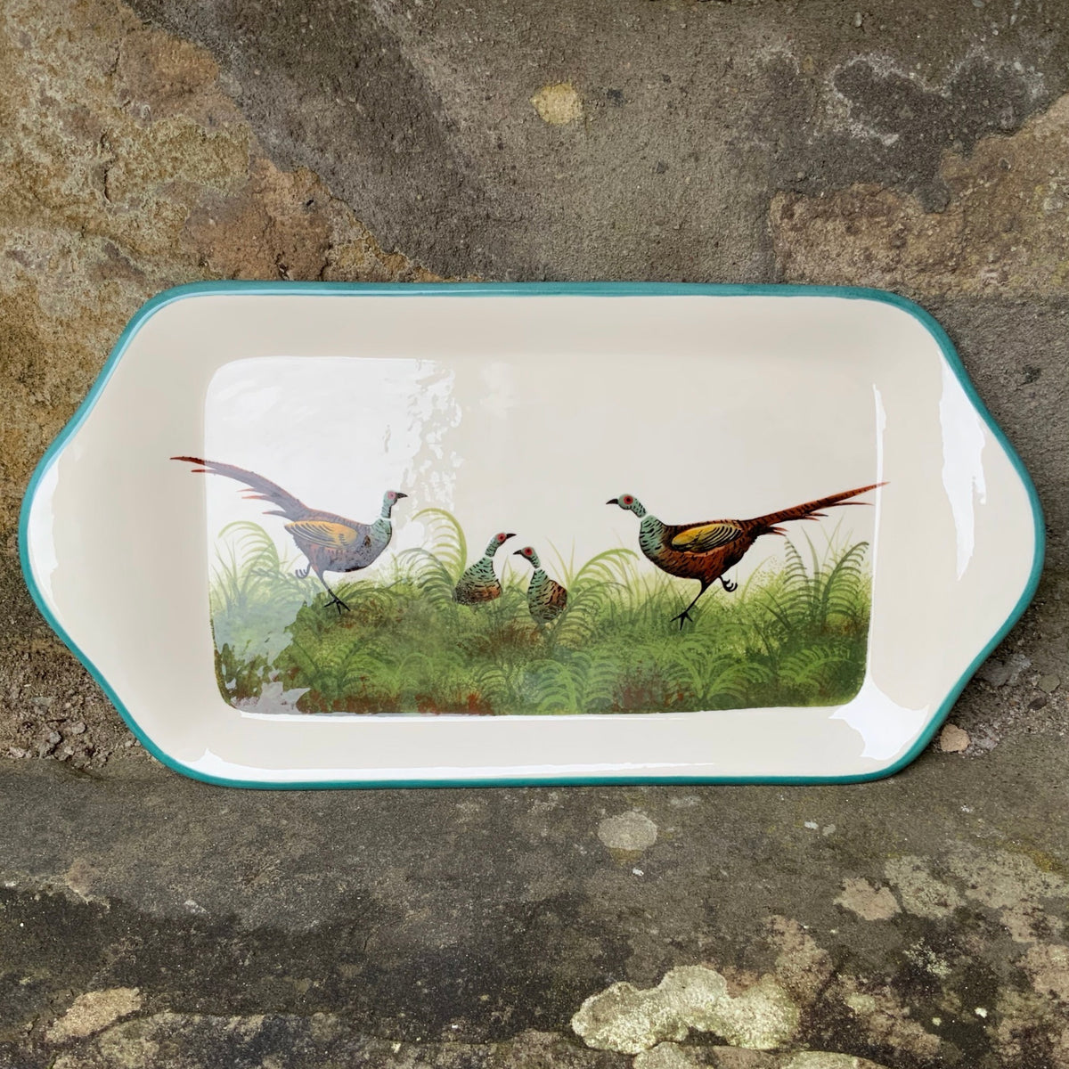 Wemyss Ware Scottish Pheasant Large Tray GBC Griselda Hill Pottery