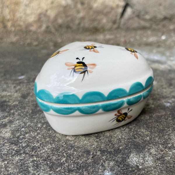 Bee Small Heart Trinket Box