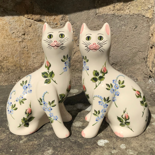 Rosebud and Forget Me Not Small Cat