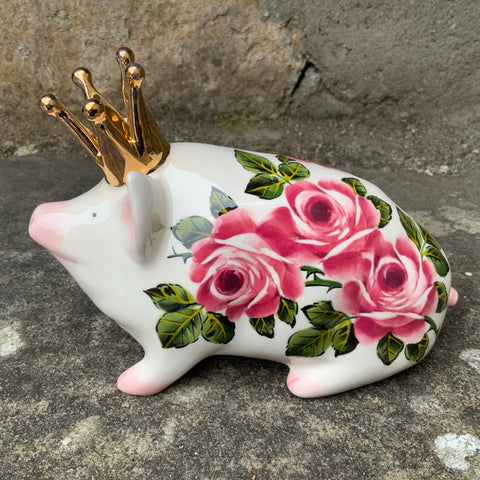 Crown Cabbage Rose Small Pig