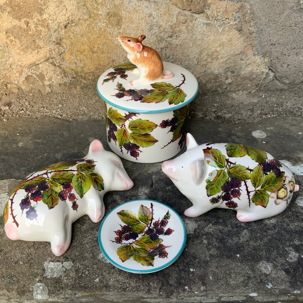 Bramble Mouse Biscuit Barrel