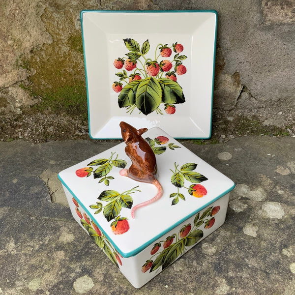 Strawberry Mouse Honey Dish