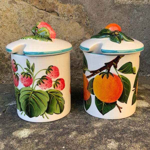 Strawberry Medium Jam Pot