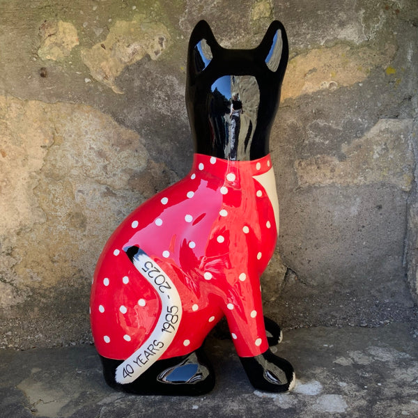 Spotty Ruby Anniversary Large Cat