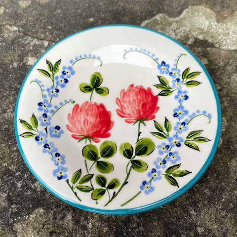 Clover and Forget Me Not Tiny Plate