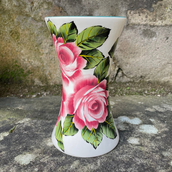 Cabbage Rose Beaker Vase