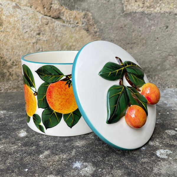 Orange Biscuit Barrel
