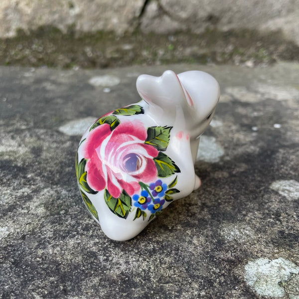 Cabbage Rose and Forget Me Not Tiny Rabbit