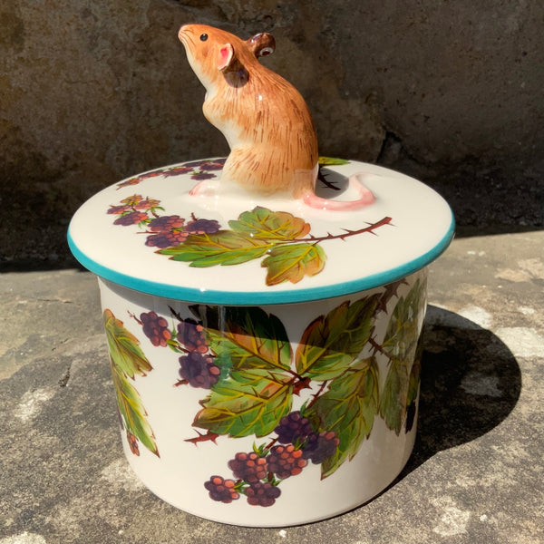 Bramble Mouse Biscuit Barrel