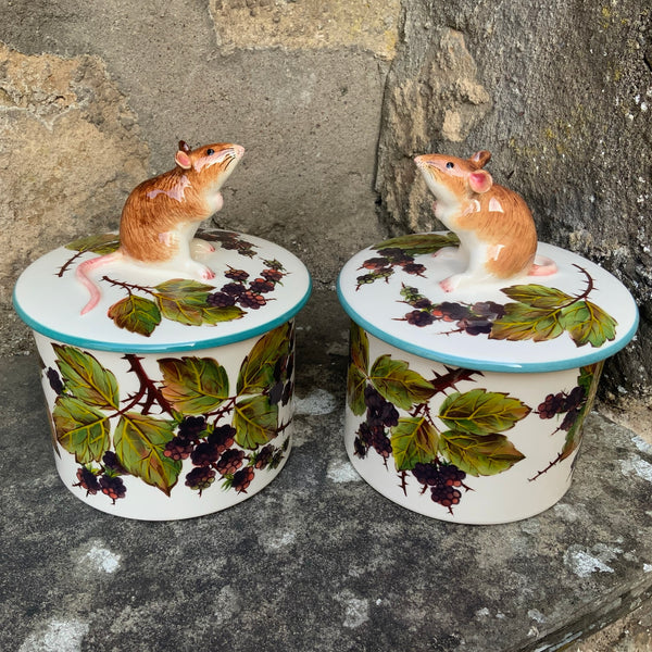 Bramble Mouse Biscuit Barrel