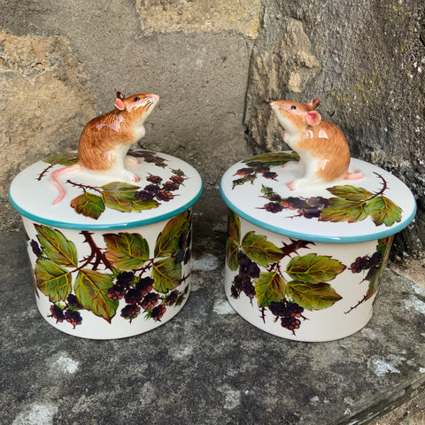 Bramble Mouse Biscuit Barrel
