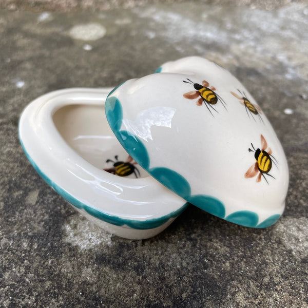 Bee Small Heart Trinket Box