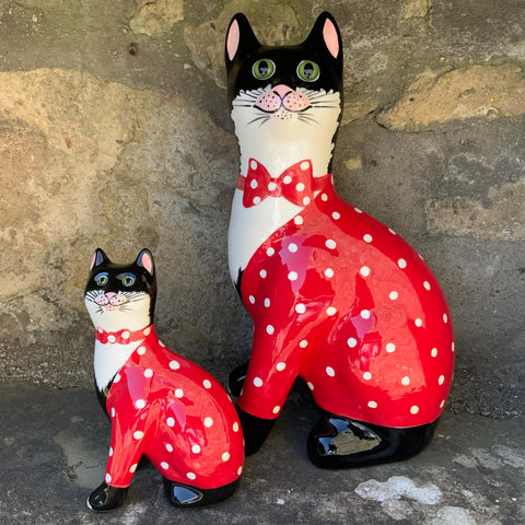 Spotty Ruby Anniversary Large Cat