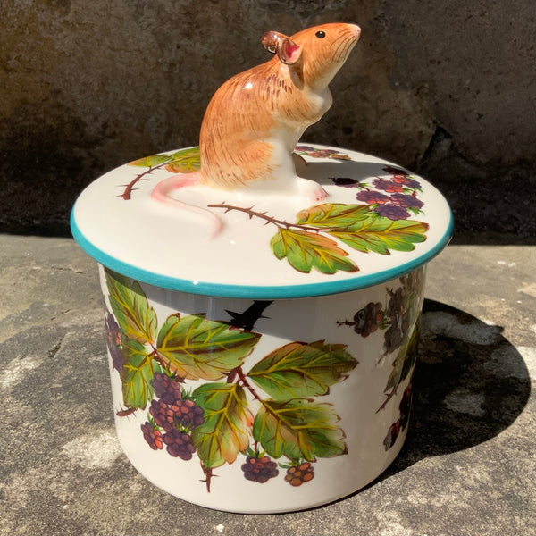 Bramble Mouse Biscuit Barrel