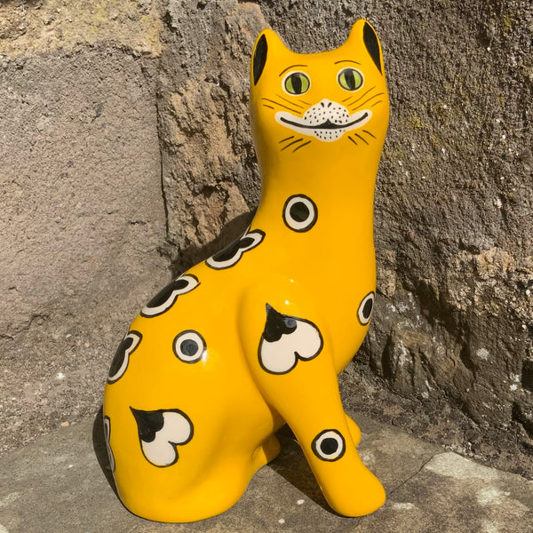 Cat Trail Yellow Gallé Small Cat Limited Edition