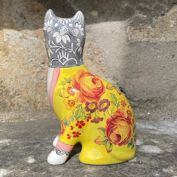 Yellow Brighton Gallé Small Cat