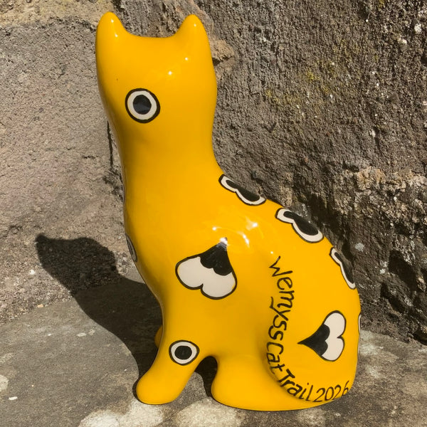 Cat Trail Yellow Gallé Small Cat Limited Edition