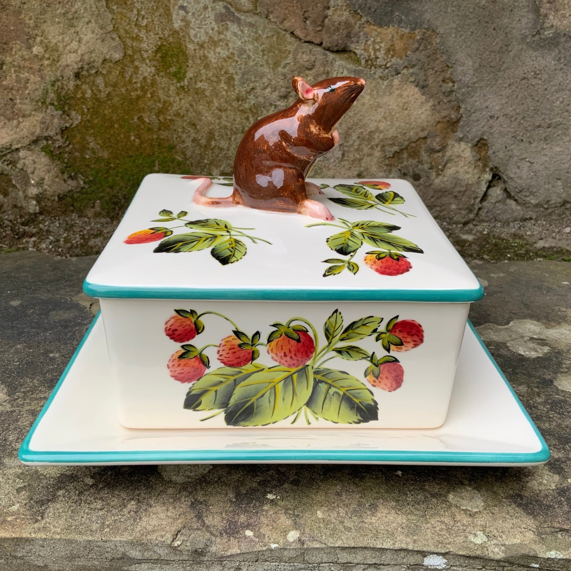 Strawberry Mouse Honey Dish