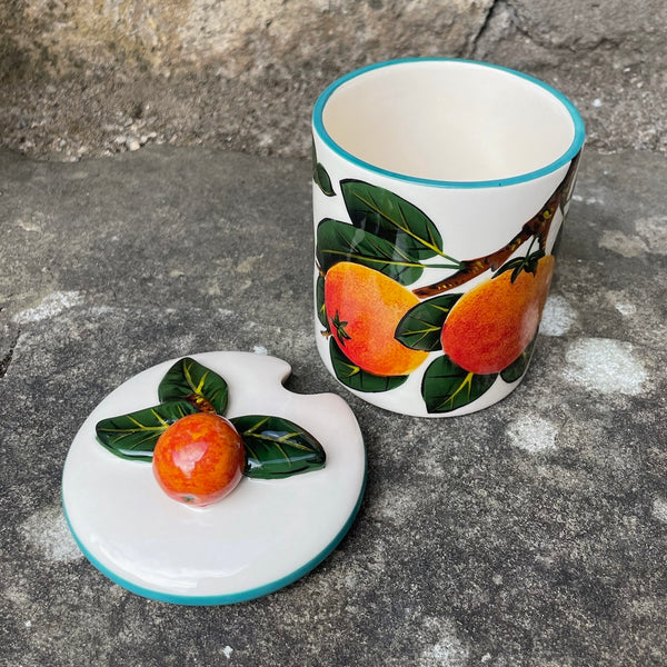 Orange Medium Jam Pot