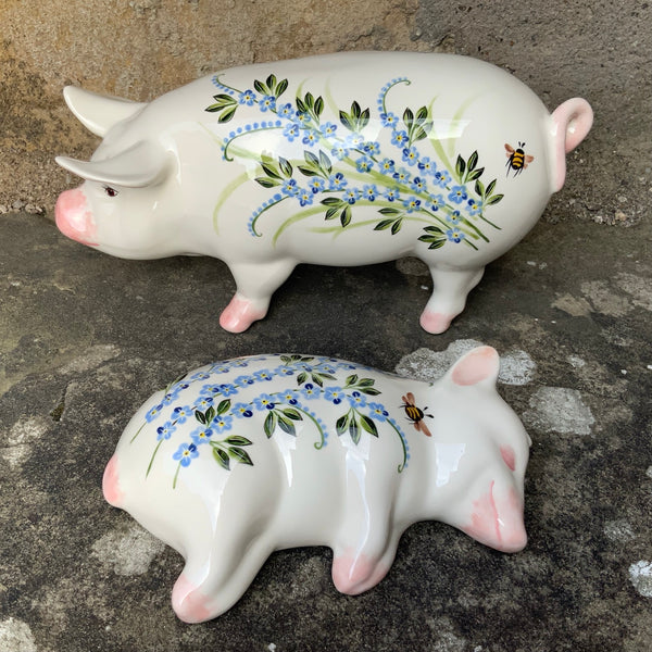 Forget Me Not Standing Pig