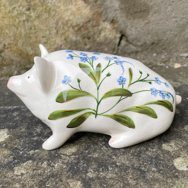 Forget Me Nots Small Pig