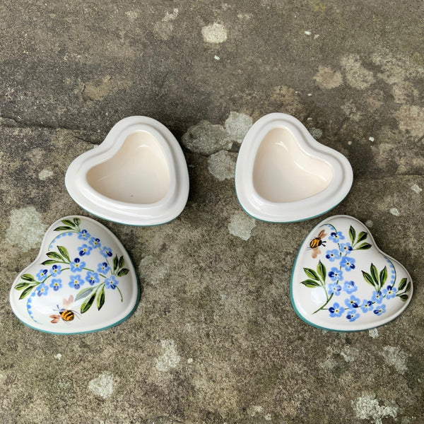 Forget Me Not Heart Trinket Box