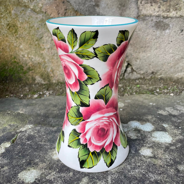 Cabbage Rose Beaker Vase