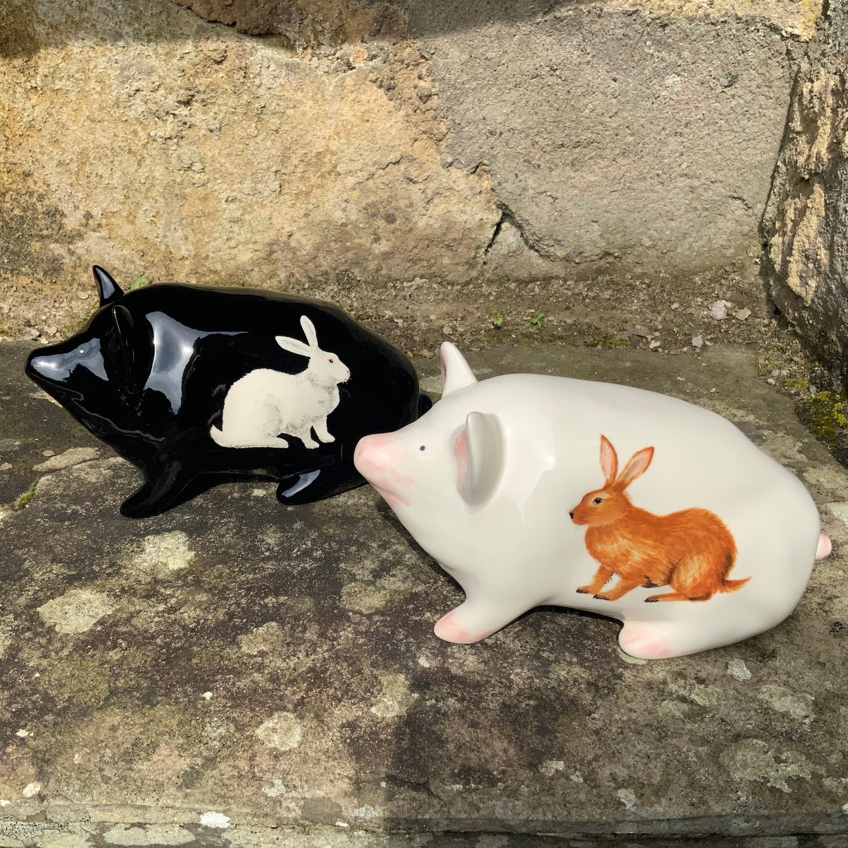 Wemyss Ware Ginger Rabbit Small Pig IFC Griselda Hill Pottery