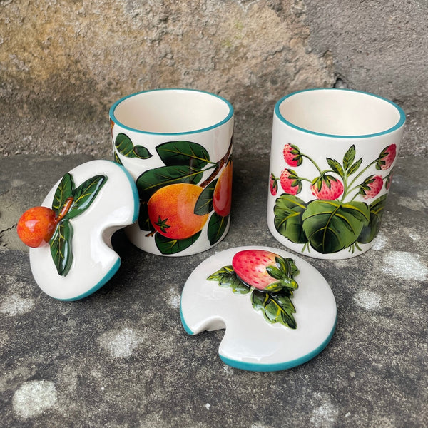 Orange Medium Jam Pot