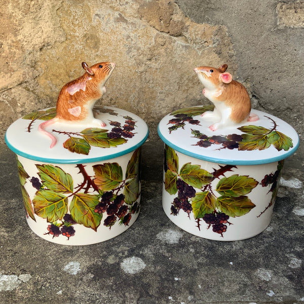 Bramble Mouse Biscuit Barrel