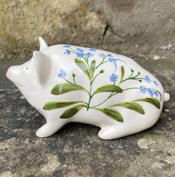 Forget Me Nots Small Pig