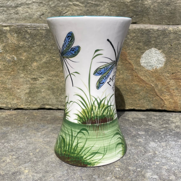 Dragonfly Beaker Vase