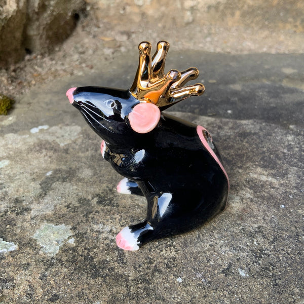 Crown Black Mouse