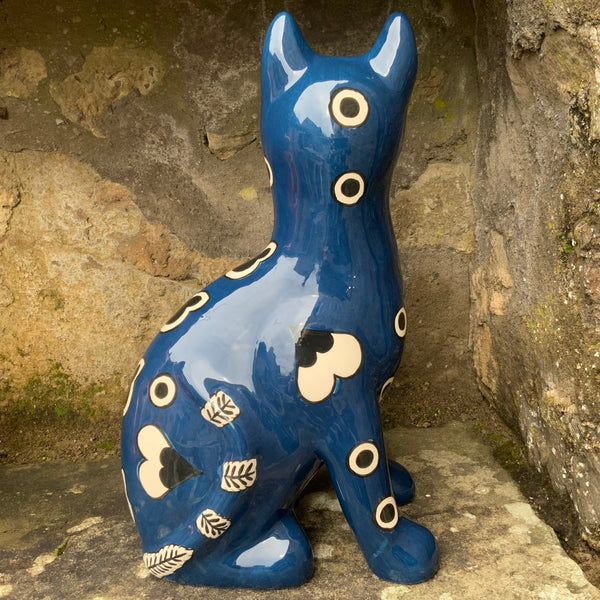 Blue Gallé Large Cat