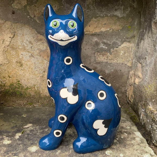 Blue Gallé Large Cat