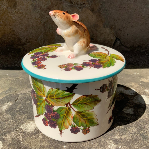Bramble Mouse Biscuit Barrel