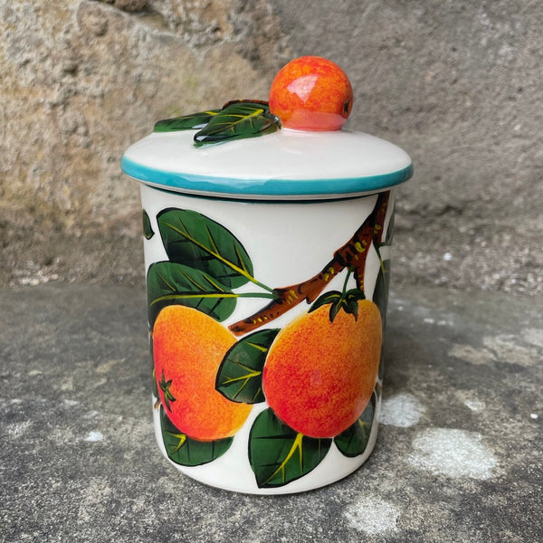 Orange Medium Jam Pot